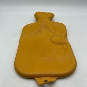 Vintage Faultless Yellow Rubber Hot Water Bottle Retro With Stopper Decor